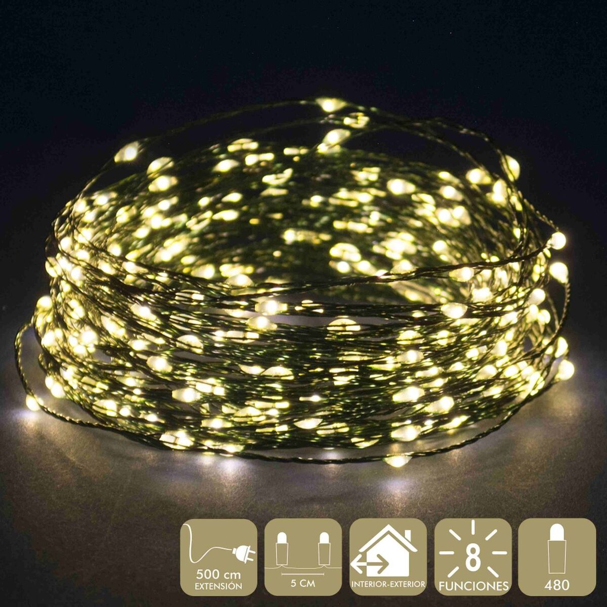 LED-lichtkrans Warm wit 15 X 8 X 9 CM